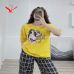 Set bộ cotton phối quần kẻ (V45-2023)